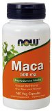 NOW Foods Maca 500mg 100 Capsules packaging may vary