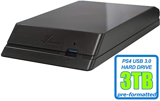 Avolusion HDDGear 3TB (3000GB) 7200RPM 64MB Cache USB 3.0 External PS4 Gaming Hard Drive (PS4 Pre-Formatted) - PS4, PS4 Slim, PS4 Slim Pro - 2 Year Warranty (Renewed)