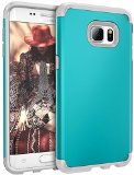Galaxy S6 Edge PLUS case S6 Edge PLUS case - E LV ARMOR DEFENDER Slim Case Cover - Ultimate Hybrid protection for Samsung Galaxy S6 Edge PLUS TURQUOISE  GREY