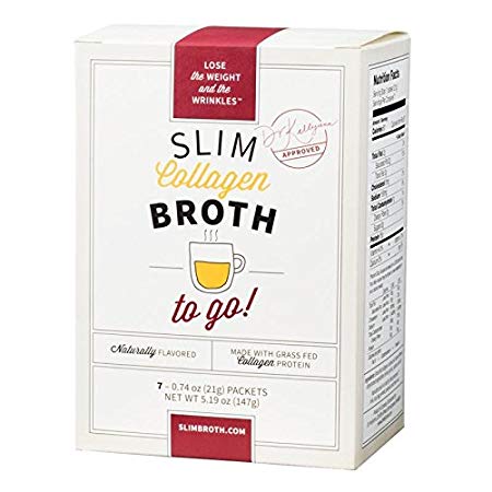 Bone Broth Collagen Go Packets: (7 servings per box) from Bone Broth Expert Dr. Kellyann | 100% Grass-Fed Collagen | Daily Serving of