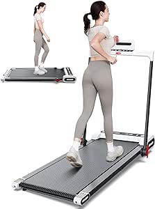 AKLUER Walking Pad Treadmill Under Desk, Portable Treadmill with Remote Control, Desk Treadmill up to 3.8 MPH Speed, Jogging Walking Treadmill for Small Space Home Fitness