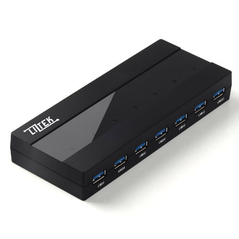 Liztek HB30P7 USB 30 7-Port Hub with Built-in VL812 Controller Chipset and up to 5Gbps transfer rates