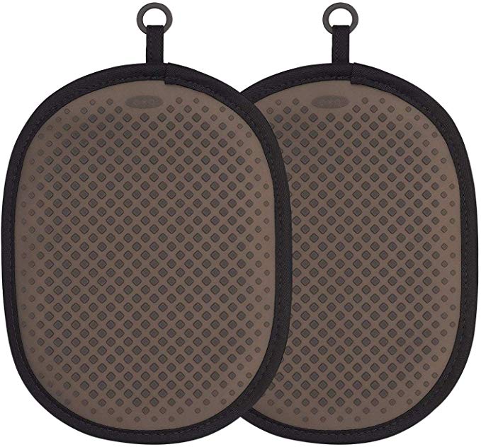 OXO Good Grips Silicone Pot Holder, Black (2 Pack)