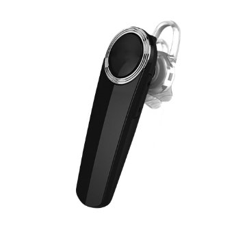 PowerBlue LE04 Universal Bluetooth Headset with Microphone, 7 Hours Talking Time for iPhone, Samsung Galaxy, PC Laptop and Other Bluetooth Device (Black)