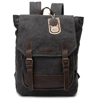 BUG Leather Canvas Backpack, 2 Way to Carry