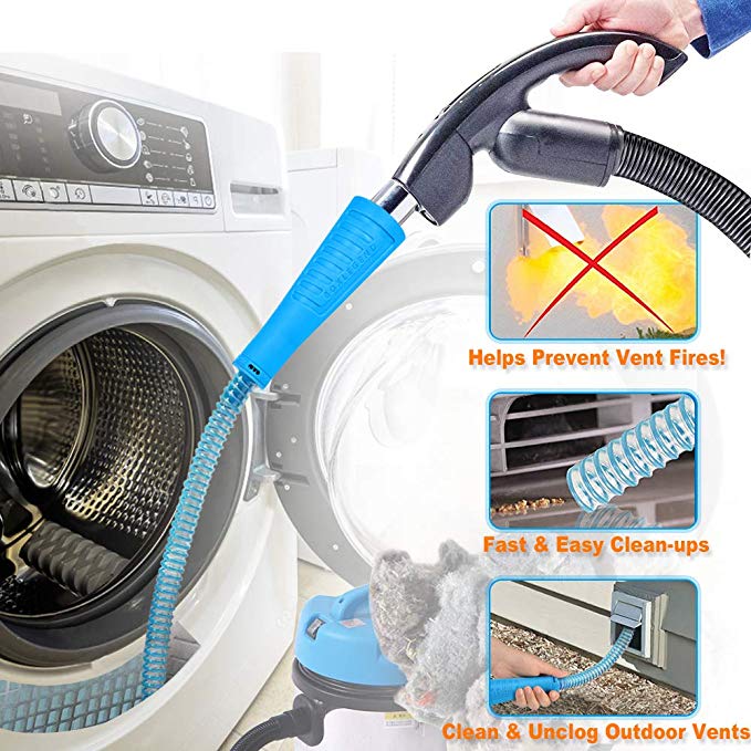 BoxLegend Dryer Vent Cleaner Kit Dryer Vent Vacuum Attachment Lint Remover Power Washer