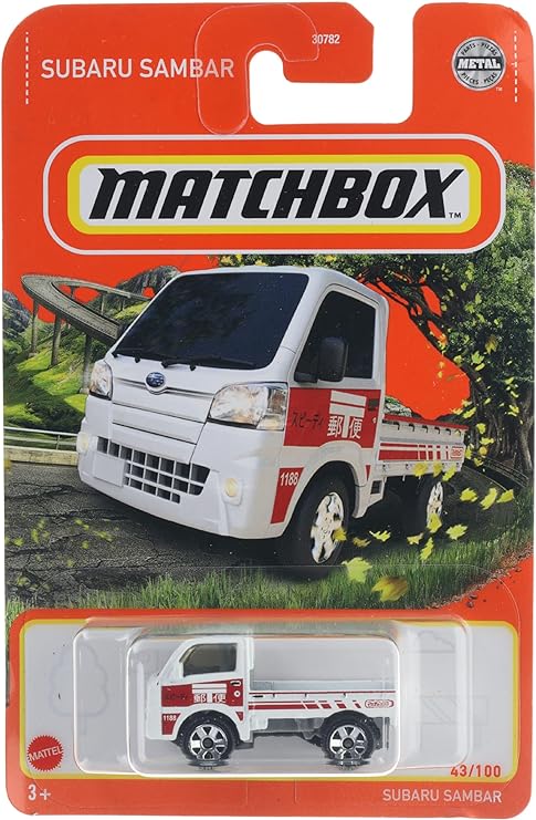 Matchbox 2022 - Subaru Sambar - White / Red - 43/100