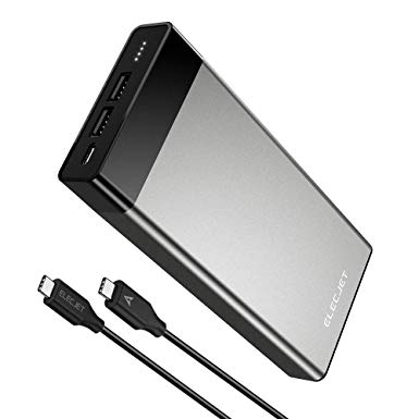 ELECJET PowerPie, USB C PD Power Bank, 20000mAh 60W Input & 60W Output Type C Portable Charger, Fast Charge for MacBook, Dell XPS 15 13, iPhone, Samsung Galaxy, Nintendo Switch and Any Devices