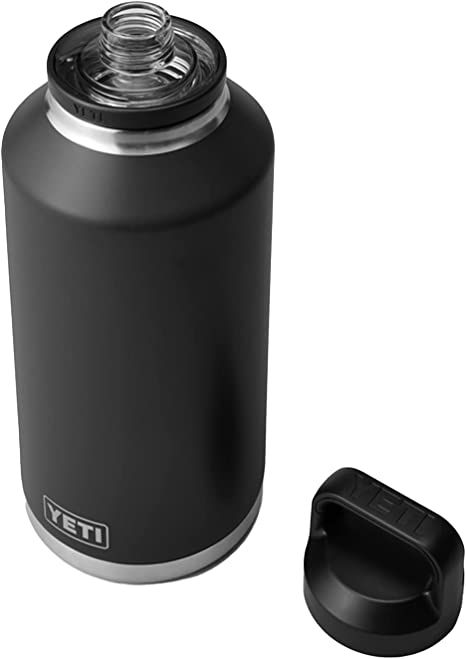 YETI Rambler 64 oz Bottle, Vacuum Insulated, Stainless Steel with Chug Cap, Black