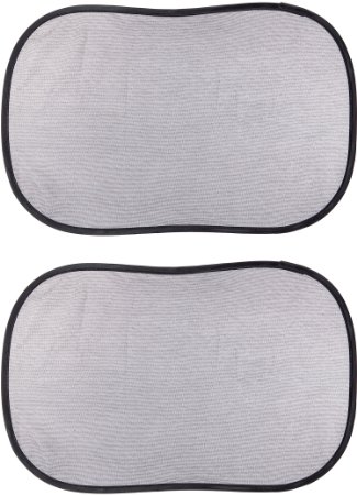 SAMRO CSS-001 #1 Best Quality Car Sun Shades Exclusive Static Cling Sun Shield Blocking Nearly 99% of Harmful UV Rays, Protecting Your Kids & Pets from Sunlight, 19" L x 12" H, 2 Piece