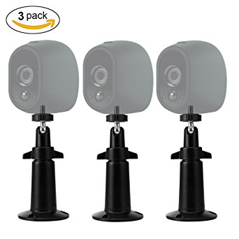 Security Wall Mount for Arlo,LANMU Indoor Outdoor Wall Mount for NETGEAR Arlo and Arlo Pro Wire-Free Cameras (Black)