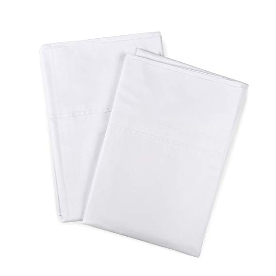 Peru Pima - Luxury - 800 Thread Count Sateen - 100% Peruvian Pima Cotton - Standard Pillowcase Set, White