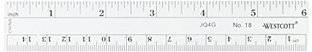 Westcott LetterCraft 6-Inch Flexible Metric Ruler (Model No. 18)