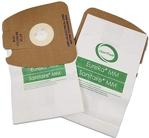 Casa Fresh 12 Pack Eureka MM Micro-lined Mighty Mite and Sanitaire Allergen Filtration Vacuum Cleaner Bags. Compare To Part 60296C, 60295B, 60295A, 60295C
