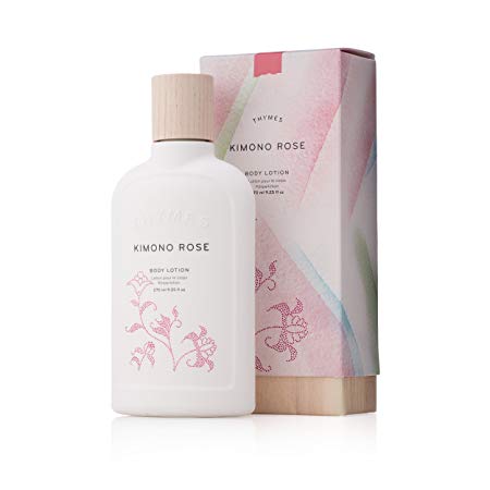 Thymes - Kimono Rose Body Lotion - Moisturizing with Soft Vanilla Rose Scent - 9.25 oz