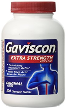 Gaviscon Extra Strength Chewable Antacid Tablets-100 ct.