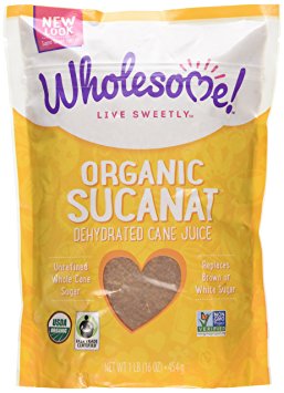 Wholesome Sweeteners Fair Trade Org Sucanat (Brown Sugar)Pouches - 16 oz