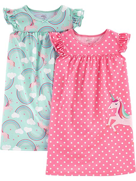 Simple Joys by Carter's Little Kid Girls' 2-Pack Nightgowns