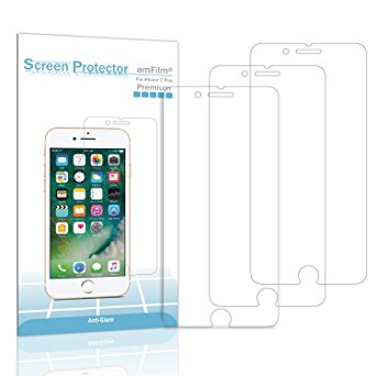 iPhone 7 Plus Screen Protector, amFilm Premium Anti-Glare/Anti-Fingerprint (Matte) Screen Protector for iPhone 7 Plus 5.5 inch 5.5" ATT Verizon T-mobile(3-Pack)
