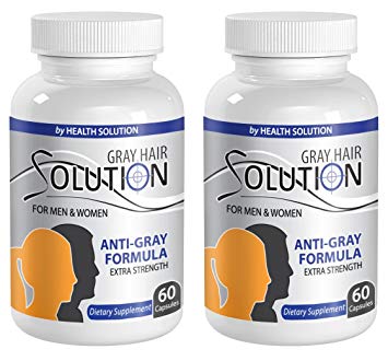 Catalase supplement - GRAY HAIR SOLUTION FOR MEN AND WOMEN - Anti gray hair pills (2 Bottles 120 Capsules)