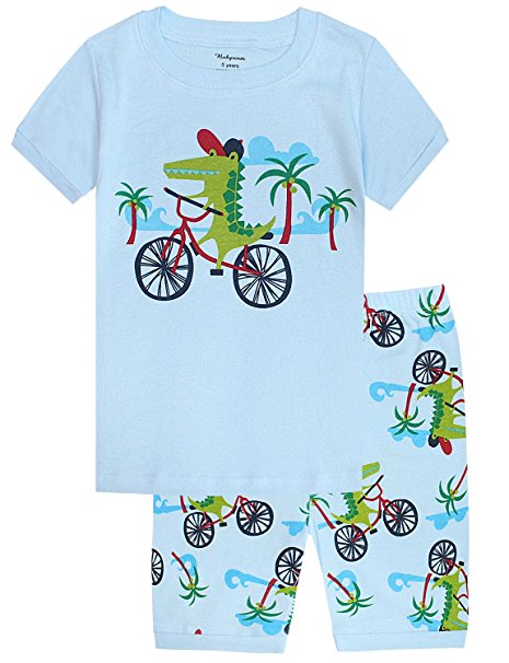 Babyroom Boys Pajamas Toddler Clothes Kids Short Pjs 100% Cotton Sleepwear Pants Set