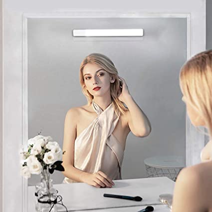 OOWOLF LED Vanity Lights, Portable Mirror Light 6000K Rechargeable Cordless LED Makeup Light for Bathroom Dressing Room Vanity Table