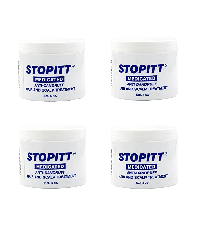 - Set of 4 Stopitt 4 oz. Medicated Anti – Dandruff Hair and Scalp Treatment bundled by Maven Gifts