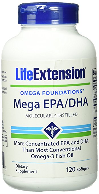 Life Extension Mega EPA/DHA ( 120 Softgels)