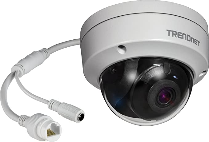 TRENDnet Indoor/Outdoor 8MP 4K H.265 120dB WDR PoE Dome Network Camera, TV-IP1319PI, IP67 Weather Rated Housing, Smart Covert IR Night Vision up to 30m (98 ft.), microSD Card Slot