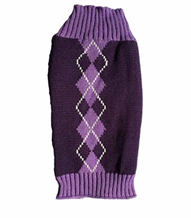Argyle Knit Pet Sweaters Clothes for Pets