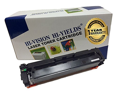 HI-VISION Compatible HP CF410X [410X] High Yield Black Laserjet Toner Cartridge Replacement for Color LaserJet Pro M452nw, M452dw, MFP M477fnw, MFP M477fnw, M452dn, MFP M477fdn