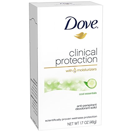 Dove Clinical Protection Antiperspirant Deodorant, Cool Essentials 1.7 oz