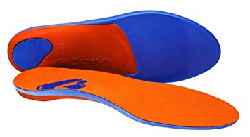 Cadence Insoles Orthotic Shoe Insoles ((H) Men 12.5-13.5, Orange)