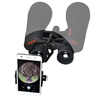 BoneView Optic Mount Smartphone Adapter - Universal Bracket Adapts to Binoculars Monocular Spotting Scope Telescope and Fits iPhone or Android Phone Camera