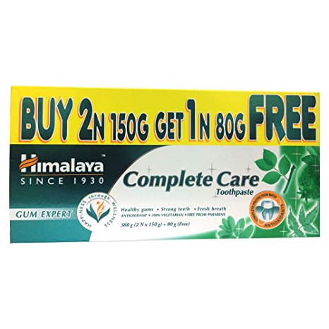 Himalaya Herbals Complete Care Toothpaste - 380 g (Buy 2 and Get 1 Free Worth Rupees 80 g)