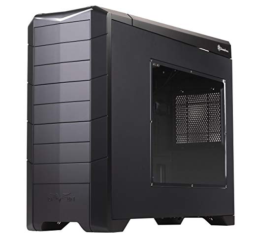 SilverStone Technology RV02B-EW-USA 0.8 mm Steel SSI CEB/ATX Full Tower Computer Case with Side Window with 2X USB3.0 Front Ports Cases