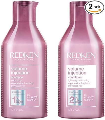 Redken Volume Injection Shampoo 300ml & Conditioner 300ml Duo New