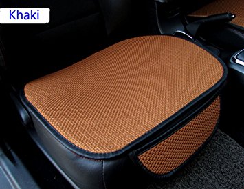 EDEALYN New Universal Ultrathin Antiskid Car Seat cushion Seat Cover Pad Mat For Auto Accessories Office Chair Four seasons general (Khaki)