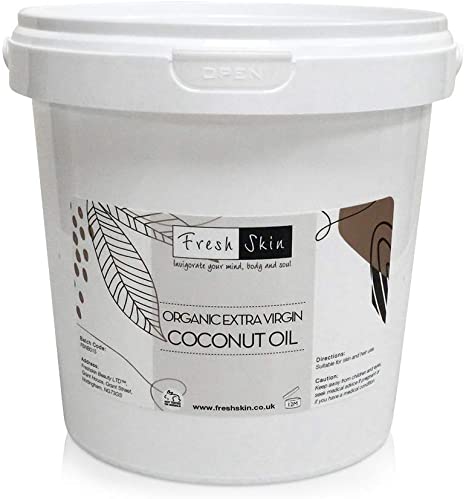 Freshskin Beauty LTD | 1kg Organic Extra Virgin Coconut Oil - 100% Pure, Raw & Cold Pressed (1000g)
