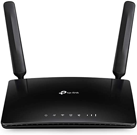 TP-Link N300 4G LTE Telephony Wi-Fi Router, SIM Slot Unlocked, Two Removable External 4G LTE Antennas, No Configuration Required, UK Plug(TL-MR6500v)