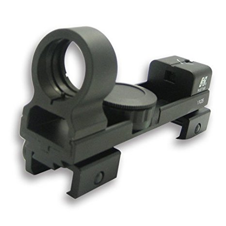 NcStar 1X25 Red and Green Dot Reflex Sight / Weaver and 3/8" Dovetail Base/Black (DAB)