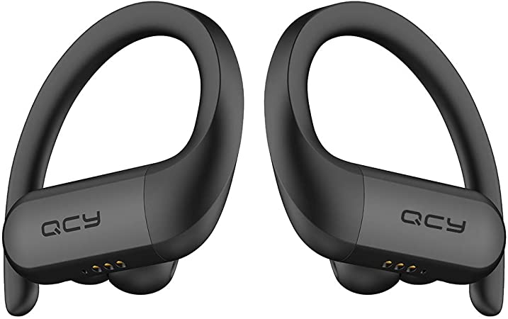 QCY T6 Workout Wireless Earbuds with Charging Case, TWS 5.0 Bluetooth Headphones, Compatible for iPhone, Android and Other Leading Smartphones, Black