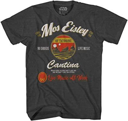 Star Wars Mos Eisley Cantina Tatooine Men's Adult Graphic Tee T-Shirt