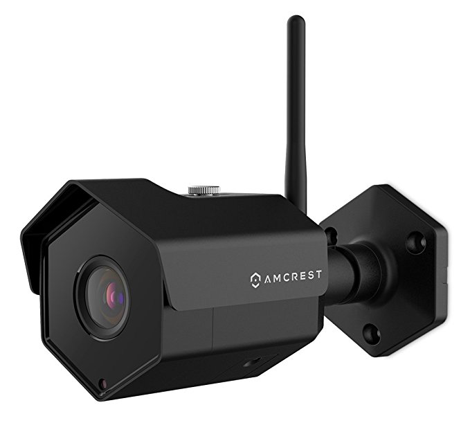 Amcrest ProHD Outdoor 1080P WiFi Wireless IP Security Bullet Camera - IP67 Weatherproof, 1080P (1920TVL), IP2M-852 (Black)