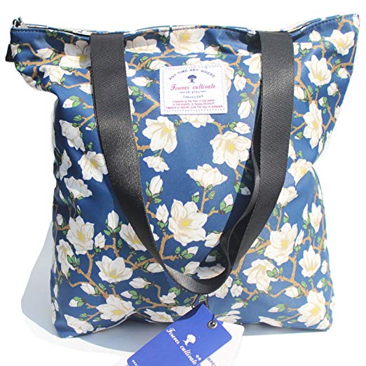 Original Floral Tote Bag Shoulder Bag for Gym Hiking Picnic Travel Beach