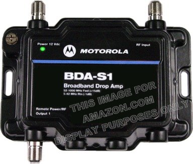 Motorola Signal Booster BDA-S1 1-Port Cable Modem TV HDTV Amplifier