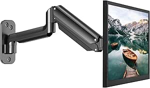 HUANUO PC Monitor Wall Mount, PC Monitor Arm, Arm for 17-32 Inch Monitors, Supports 8 kg Monitors, Ergonomic Adjustable, VESA 75/100/200