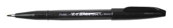 Pentel Fude Touch Sign Pen, Black, Felt Pen Like Brush Stroke (SES15C-A)