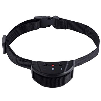 Vastar Electric Dog No Bark Collar Anti Bark Shock Control with 7 Levels Button Adjustable Sensitivity Control, Stimulation of No Harmful Warning Beep and Shock for Dogs from 15 to 120 Pounds