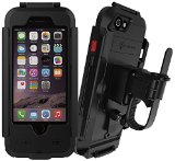 iPhone 6 Bike Mount  Stalion Street Removable Bicycle Hitch Case Jet BlackLifetime Warranty Outdoor Streets and Outdoor Riding Protection with Adjustable 360 Degree Rotating Clamp - Shockproof  Weatherproof  Waterproof